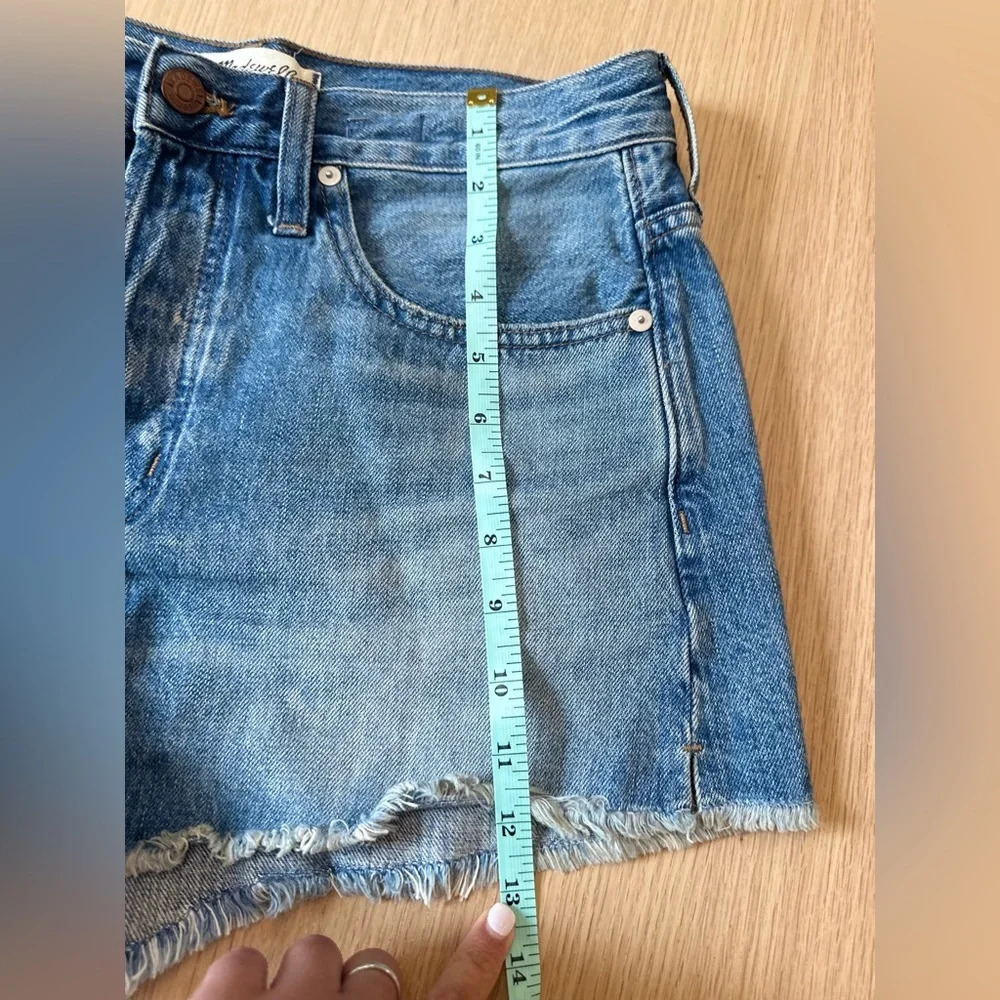 Madewell Relaxed Denim Shorts in Clintonville Wash: Split-Hem Size 27 1329 - Picture 7 of 13
